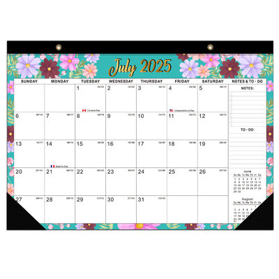 ديسمبر نهاية الشهر تقويم جداري مخصص مع نوع ورق لامع وطباعة ملونة كاملة