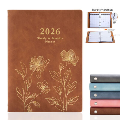 دفتر ملاحظات قياسي حلزوني بغلاف أسود وصفحات بيضاء مصمم لتدوين الملاحظات والتنظيم ومهام الكتابة اليومية