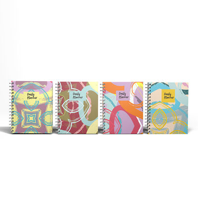 طابعة الشعارات الحلزونية المكتبة الصلبة المكتبة الحلزونية المستدامة 100 صفحة مثالية لمؤتمرات الأعمال وورش العمل