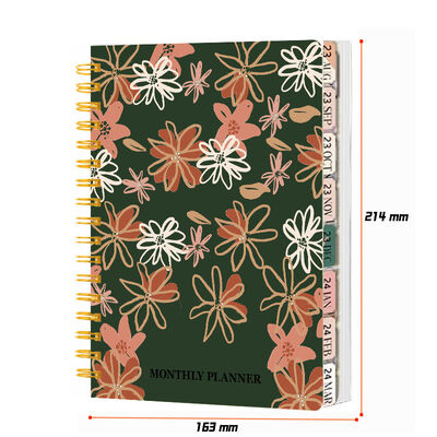 دفتر يوميات ورقي مخصص يتميز بحجم الصفحة 58 × 83 بوصة مثالي لتنظيم المهام اليومية وأفكار الأعمال