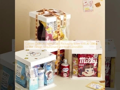 الطلب المخصص المقبول صناديق التعبئة والتغليف الكعكة مع AI CDR أو PDF متطلبات التصميم ومصفوفة متطابقة