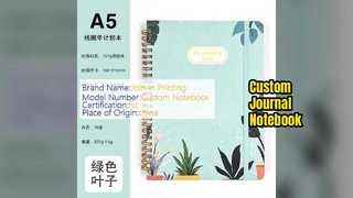 دفتر يوميات مخصص صفحات بيضاء تصميم أنيق