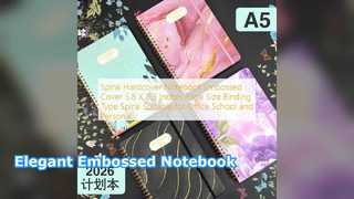 دوامة غلاف فني دفتر أنيق منقوش